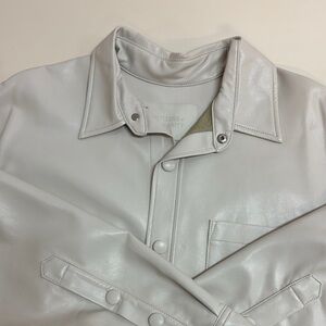 Citizens of Humanity Light Gray Leather
Shirt NWT
